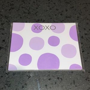 DD XOXO Light Purple and white 50 sheet note pad